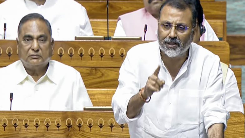 India News | Nishikant Dubey Alleges Congress' Role in Former Railway Minister LN Mishra's Murder