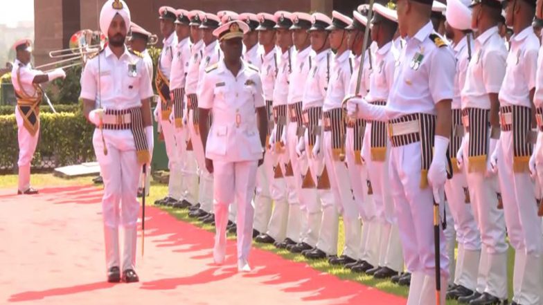 World News | Kenya's Navy Commander Major General Paul Owuor Otieno Receives Guard of Honour