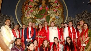 Business News | Foreign Diplomats Connect with the Soul of North Kolkata at Chaltabagan Durga Puja