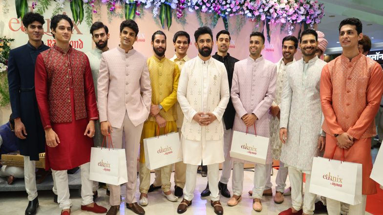 Business News | Actor Amit Sadh Inaugurates Ethnix by Raymond's Flagship Store at Lake Shore Mall, Thane
