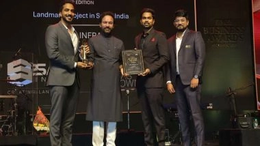 Business News | SAS Crown Bags Times Business Awards 2025 Honour as Landmark Project in South India
