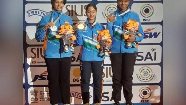 Sports News | ISSF Junior WC: India Sweep Podium in 10 M Air Rifle Women's Event