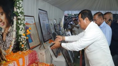 India News | Union Minister Sonowal Pays Tribute at Zubeen Garg's Adyashraddha in Guwahati
