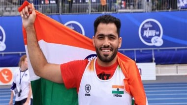 Sports News | World Para Athletics C'ships: India Secure Double Podium Finish in Men's Javelin F46 Event, Medals Tally Goes to Five