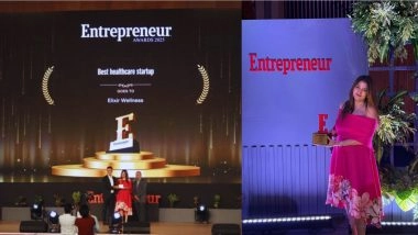Business News | Elixir Wellness Named Healthcare Startup of the Year at Entrepreneur India 2025