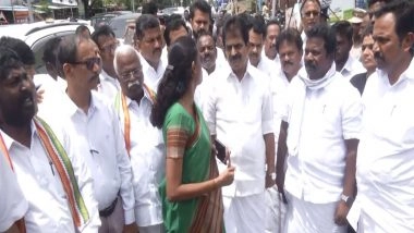 India News | Tamil Nadu: Cong MP KC Venugopal Inspects Stampede Site in Karur