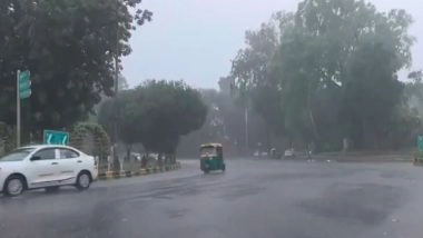 India News | Heavy Rain Lashes Delhi; Airlines Issue Travel Advisories