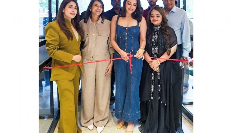 Business News | Kajal Aggarwal Graced the Inauguration of Hair Masters' New Luxury Salon in Ashiyana, Lucknow