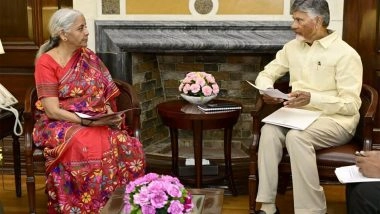 India News | Andhra CM Chandrababu Naidu Meets Finance Minister Nirmala Sitharaman, Seeks Funds Under Purvodaya Scheme