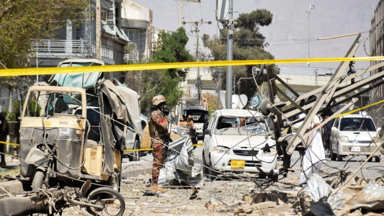 World News | Pak: Blast Near Frontier Corps Headquarters in Quetta Kills 10, Injures 32