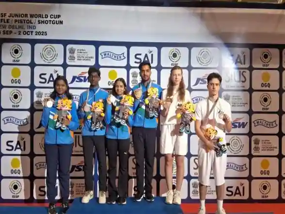 Sports News | ISSF Junior WC: India Claim Air Rifle Mixed Team Gold and Silver as Croatia, Czechia Wins Trap Gold