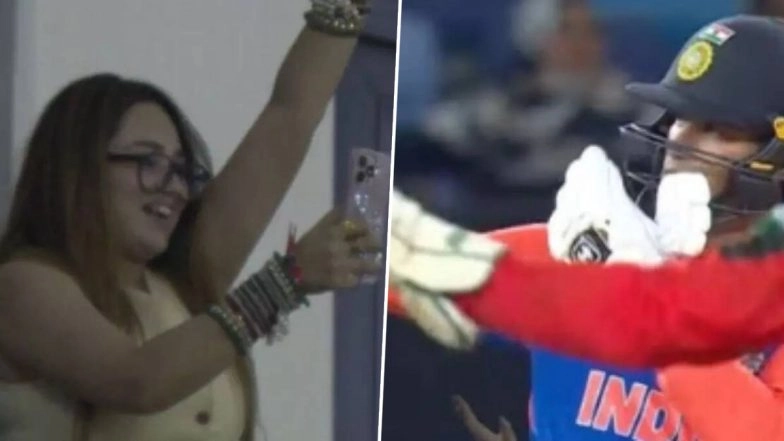 Abhishek Sharma Blows Kiss Towards His Sister Komal Sharma After Indian Opener Hits Half-Century During IND vs BAN Asia Cup 2025 Super 4 Match
