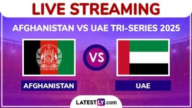 Afghanistan vs United Arab Emirates Live Streaming Online, UAE Tri-Series 2025: How To Watch AFG vs UAE Cricket Match Free Live Telecast on TV?