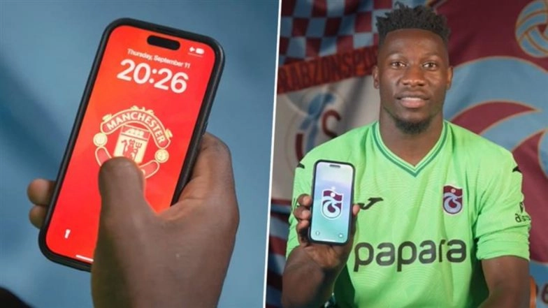 Andre Onana Completes Loan Move From Manchester United to Trabzonspor, Goalkeeper Changes Phone Wallpaper in Unique Transfer Announcement Video