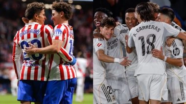 Atletico Madrid vs Real Madrid La Liga 2025–26 Free Live Streaming Online: How To Watch Madrid Derby Match Live Telecast on TV & Football Score Updates in IST?