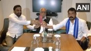 Vice President Elections 2025: Opposition Nominee Sudershan Reddy Meets RLP MP Hanuman Beniwal, Azad Samaj Party Chief Chandrasekhar Azad in Delhi (Watch Video)