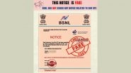 BSNL To Block Sim Cards Within 24 Hours As TRAI Suspends KYC of Customers? PIB Fact Check Reveals Truth About Notice Going Viral