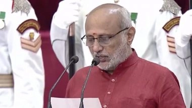 CP Radhakrishnan Takes Oath As 15th Vice President of India: President Droupadi Murmu Administers Oath to Chandrapuram Ponnusamy Radhakrishnan (Watch Videos)