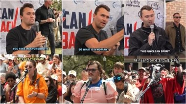 Viral Moments of Charlie Kirk From His Debates on College Campuses Remembered After American Right-Wing Activist Assassinated at Utah Valley University (Watch Videos)