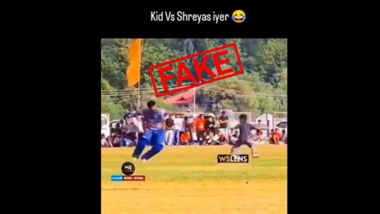 Fact Check: Did Shreyas Iyer Try to Hit Kid With a Bat After His Dismissal As He Was Annoyed by Vuvuzela Noise? Here's the Truth Behind Misleading Claim in Viral Video