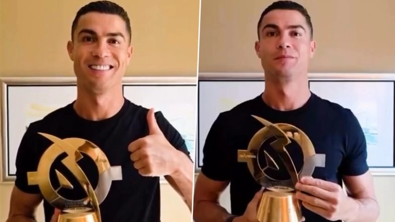 Cristiano Ronaldo Receives 'Best of All Time' Award From Liga Portugal, Al-Nassr Star Reacts On His Achievement (Watch Video)