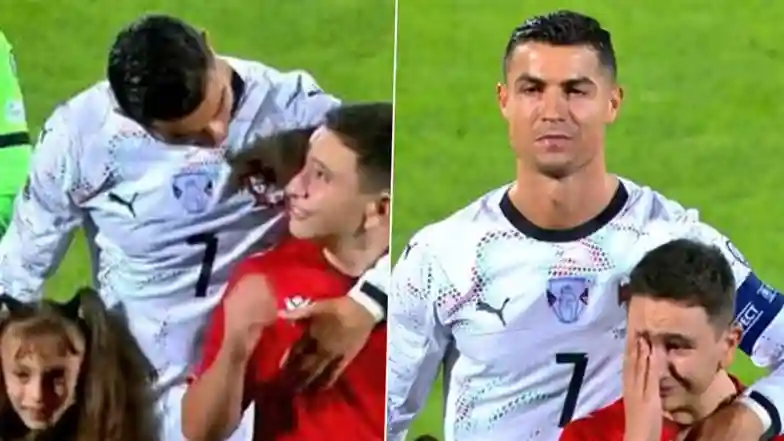 Cristiano Ronaldo's Heartwarming Gesture Goes Viral, Al-Nassr Star Consoles  Emotional Kid Ahead of Armenia vs Portugal FIFA World Cup 2026 European  Qualifiers Match | ⚽ LatestLY