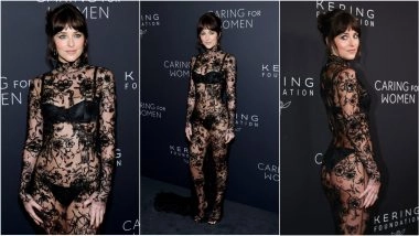 Dakota Johnson Turns Heads in a Bold Sheer Gucci Look at Kering Foundation’s Caring for Women Event in New York (View Pics)