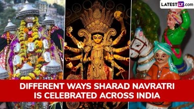 How India Celebrates Sharad Navratri: From Garba in Gujarat to Durga Puja in Bengal, Golu in Tamil Nadu and Bathukamma in Telangana
