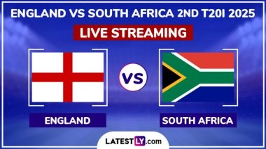 England vs South Africa Live Streaming Online, 2nd T20I 2025: How To Watch ENG vs SA Cricket Match Free Live Telecast on TV?