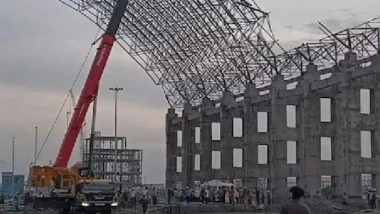 Tamil Nadu: 9 Workers Killed in Steel Arch Collapse at Ennore Thermal Power Construction Site (Watch Videos)