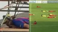Swarm of Bees Stop Football Match in Tanzania; Players, Officials Lie Flat on the Ground to Avoid Being Stung (Watch Video)
