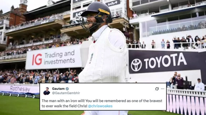 Chris Woakes Retires: Gautam Gambhir Lauds England All-Rounder After His Retirement From All Formats; India Head Coach Says, 'One of the Bravest To Ever ...'
