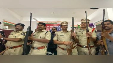 Poaching Racket Busted in Hyderabad: Police Arrest 2 With 10 Kg of Deer Meat and 3 Pairs of Deer Horns; Seize Vehicle