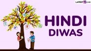 Hindi Diwas 2025 Wishes and Greetings: Share WhatsApp Status, Facebook Messages, Images and HD Wallpapers With Family, Relatives, Colleagues and Friends