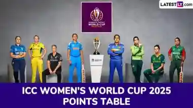 ICC Women’s World Cup 2025 Points Table Updated With NRR: Australia Move to Top Place After Massive 107-Run Win Over Pakistan