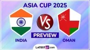 When is IND vs OMA Asia Cup 2025? What is The H2H Record? Who Are The Key Players? Read India vs Oman Match Preview