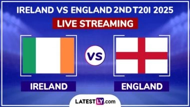 Ireland vs England Live Streaming Online, 2nd T20I 2025: How To Watch IRE vs ENG Cricket Match Free Live Telecast on TV?