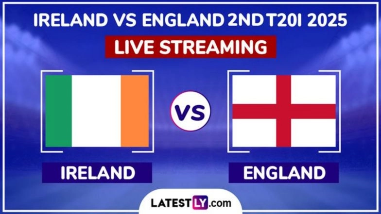 Ireland vs England Live Streaming Online, 2nd T20I 2025: How To Watch IRE vs ENG Cricket Match Free Live Telecast on TV?