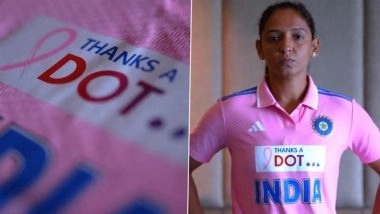 India Women’s Cricket Team To Wear Special Pink-Coloured Jersey in IND-W vs AUS-W 3rd ODI 2025 To Promote Breast Cancer Awareness (Watch Video)