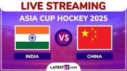 India vs China, Men&rsquo;s Hockey Asia Cup 2025 Live Streaming Online: Watch Free Telecast of IND vs CHN Super 4's Hockey Match on TV and Online