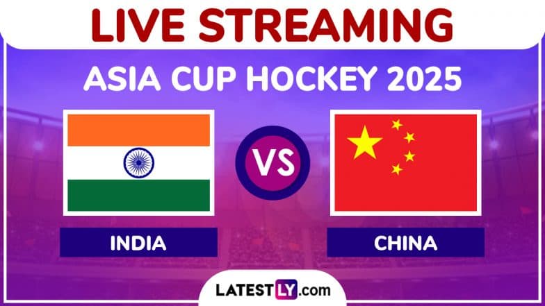 India vs China, Men’s Hockey Asia Cup 2025 Live Streaming Online: Watch Free Telecast of IND vs CHN Super 4's Hockey Match on TV and Online