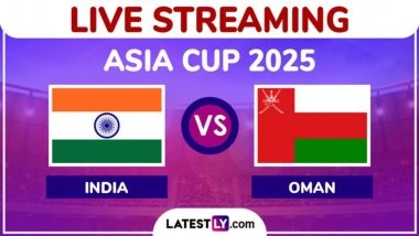 India vs Oman, Asia Cup 2025 Free Live Streaming Online: How To Watch IND vs OMA T20I Cricket Match Live Telecast on TV in India?