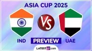 When is IND vs UAE Asia Cup 2025? What is The H2H Record? Who Are The Key Players? Read India vs United Arab Emirates Match Preview
