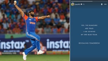 Jasprit Bumrah Joining New Team? Star India Pacer Shares Instagram Story, Says 'Joining My 3rd Blue Team'