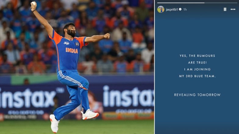 Jasprit Bumrah Joining New Team? Star India Pacer Shares Instagram Story, Says 'Joining My 3rd Blue Team'
