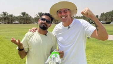 Kevin Pietersen Meets Babar Azam! Delhi Capitals Mentor Spotted With Star Pakistan Batter Amid Cricket Practice Sessions in Saudi Arabia (See Pic)