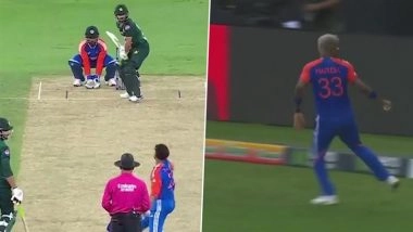 Sahibzada Farhan Wicket Video: Watch Kuldeep Yadav Dismiss Pakistan Opener After Hardik Pandya Takes Simple Catch During IND vs PAK Asia Cup 2025
