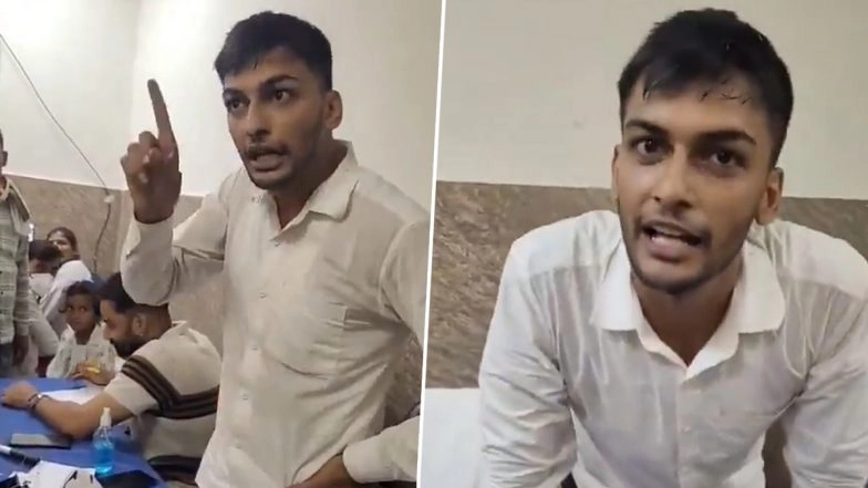 'Be It Any Journalist, I Won't Look Into Their Cases': Junior Resident Kunal Tyagi of Etah Medical College Misbehaves With Journalist in Uttar Pradesh, Says 'This Is My OPD' (Watch Video)