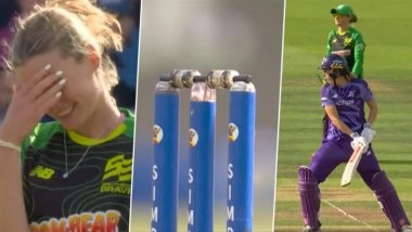 Annabel Sutherland's Shocking Reaction Goes Viral After Bails Don't Dislodge Despite Ball Hitting Stumps During The Hundred 2025 Women's Final (Watch Video)