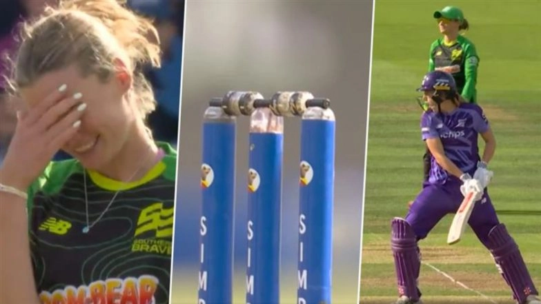 Annabel Sutherland's Shocking Reaction Goes Viral After Bails Don't Dislodge Despite Ball Hitting Stumps During The Hundred 2025 Women's Final (Watch Video)